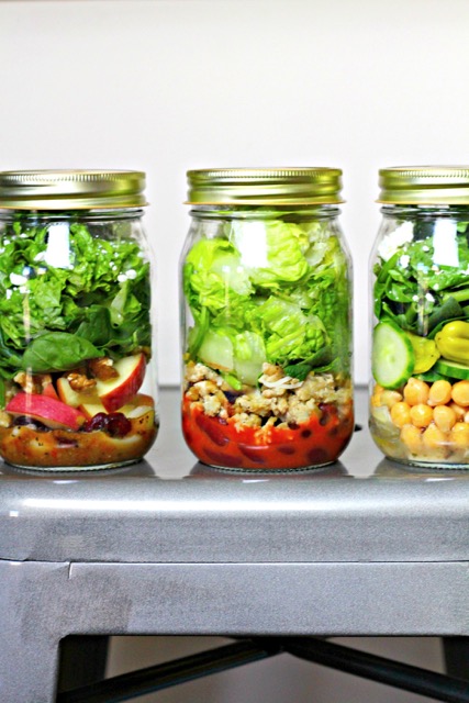 mason jar salads