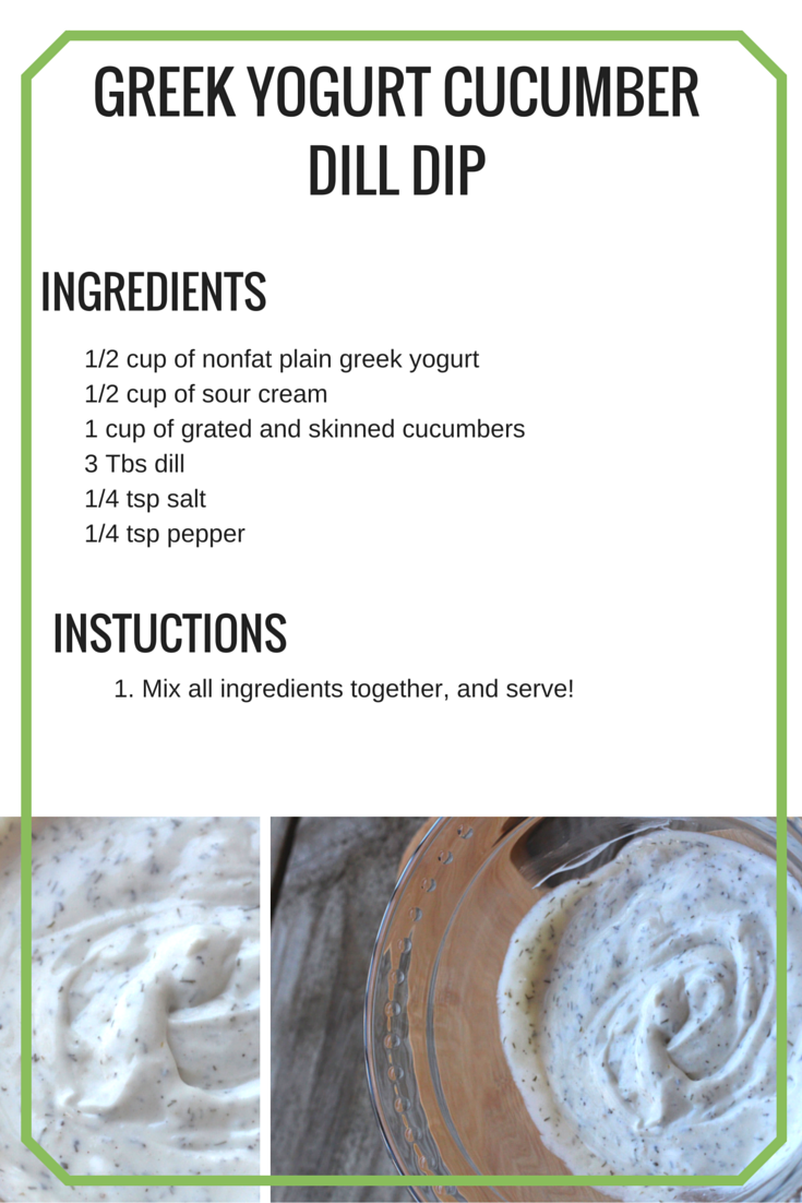 greek yogurt cucumber dill dip