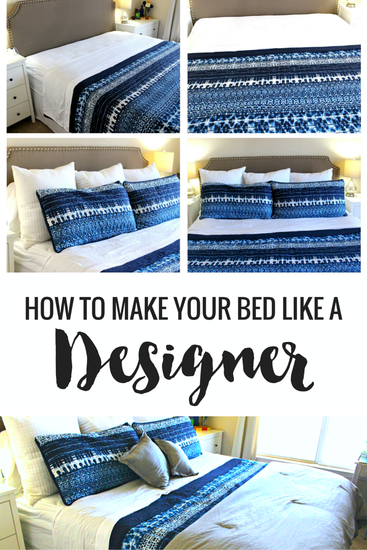 how to make a bed like a designer