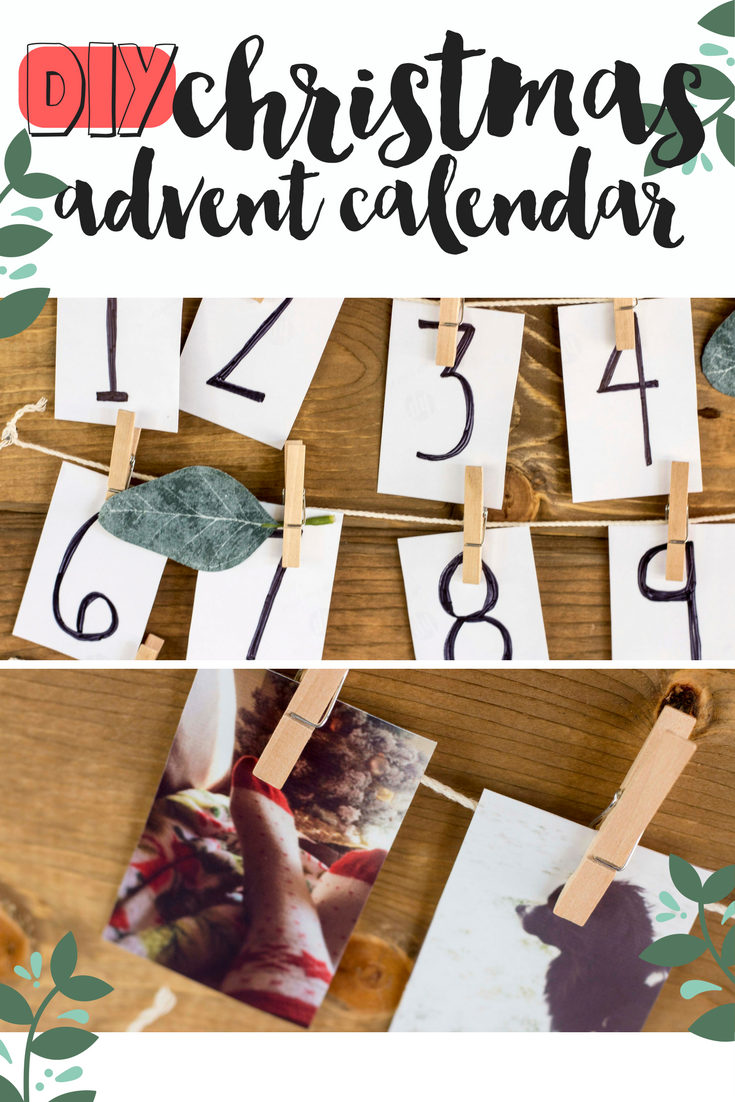 Easy and affordable DIY photo Advent Calendar