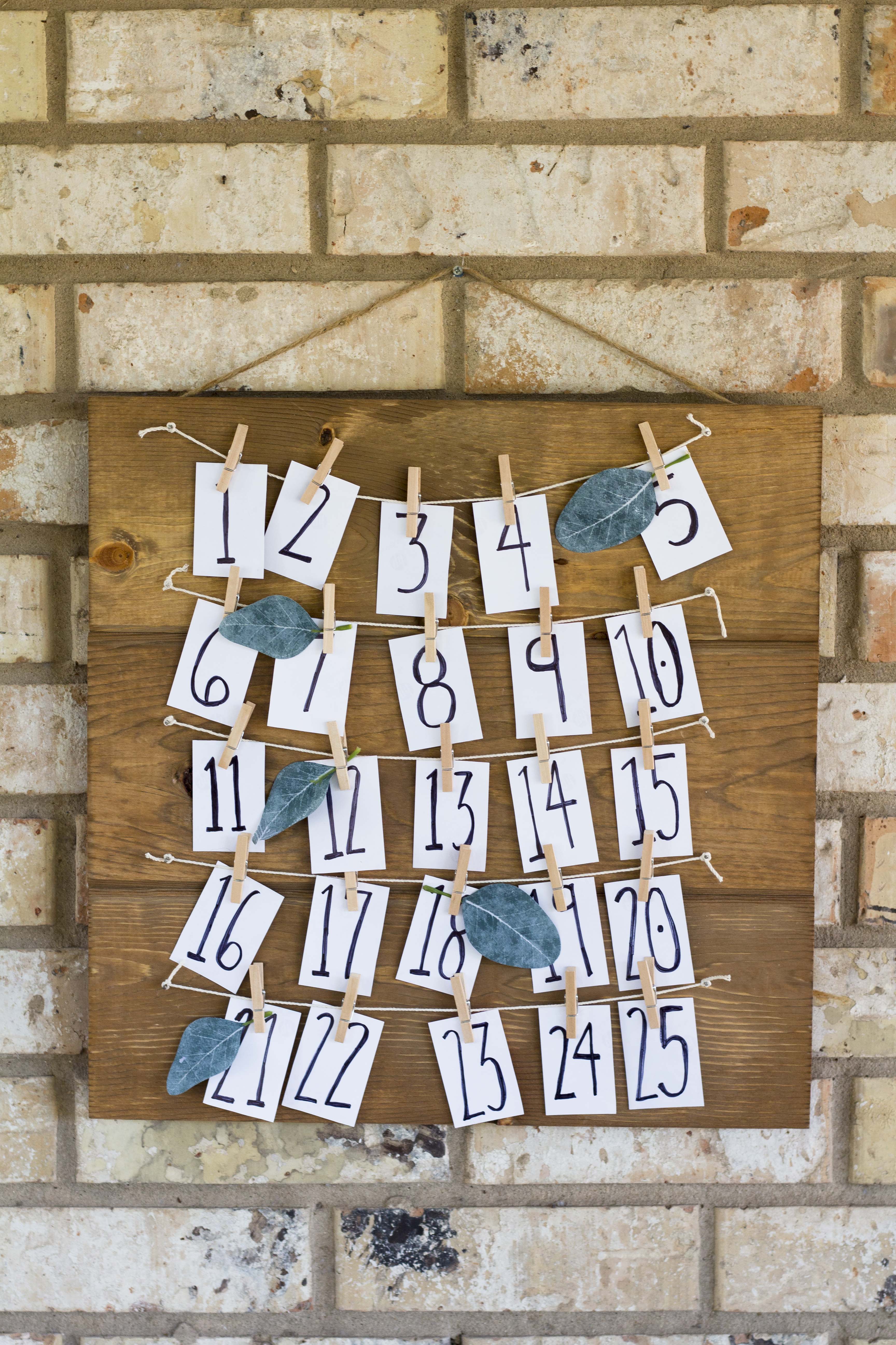 Easy and affordable DIY photo Advent Calendar