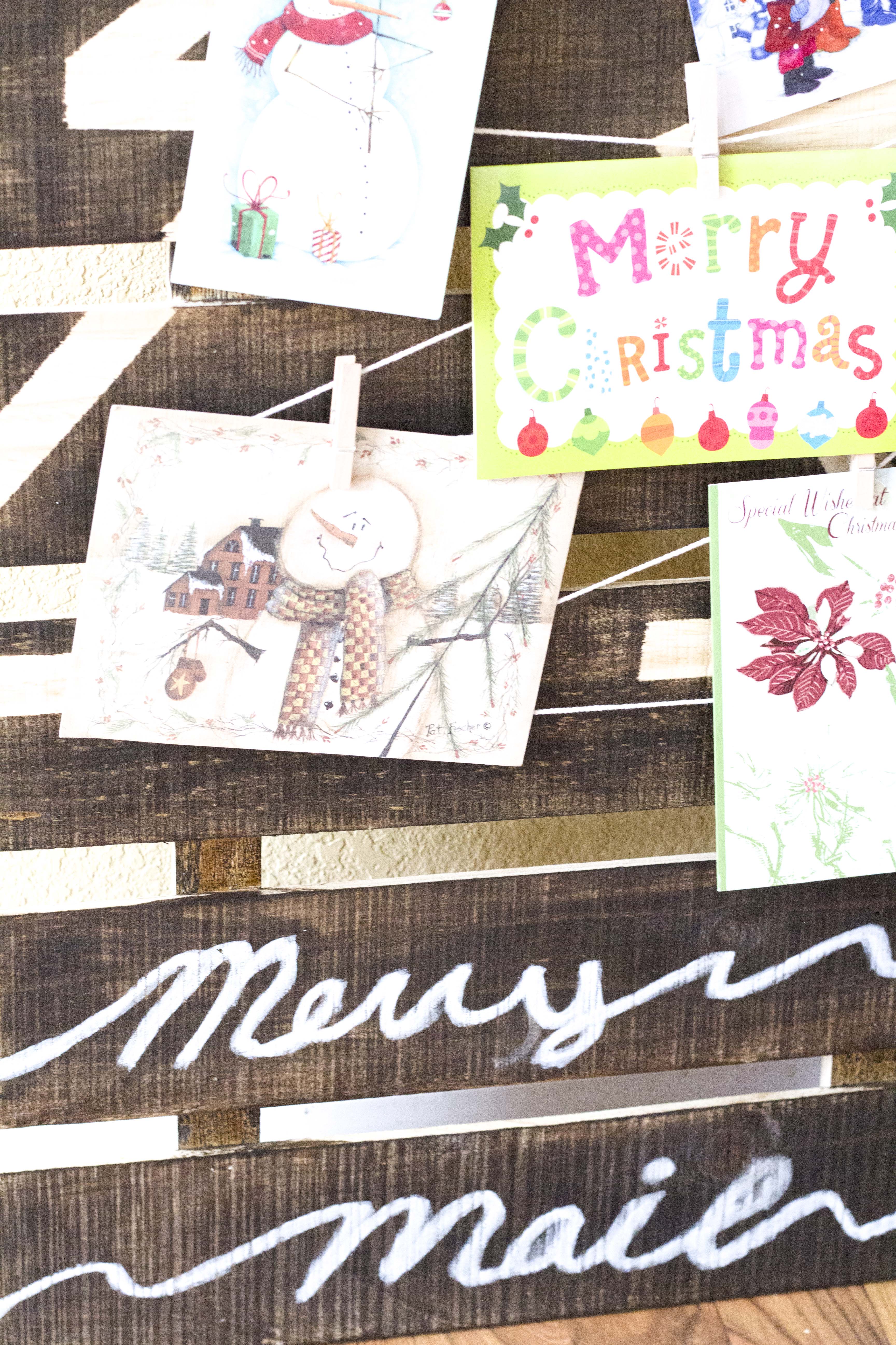 DIY Christmas Card Board