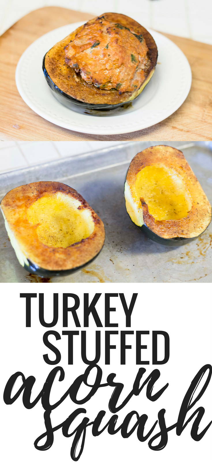 turkey stuffed acorn squash