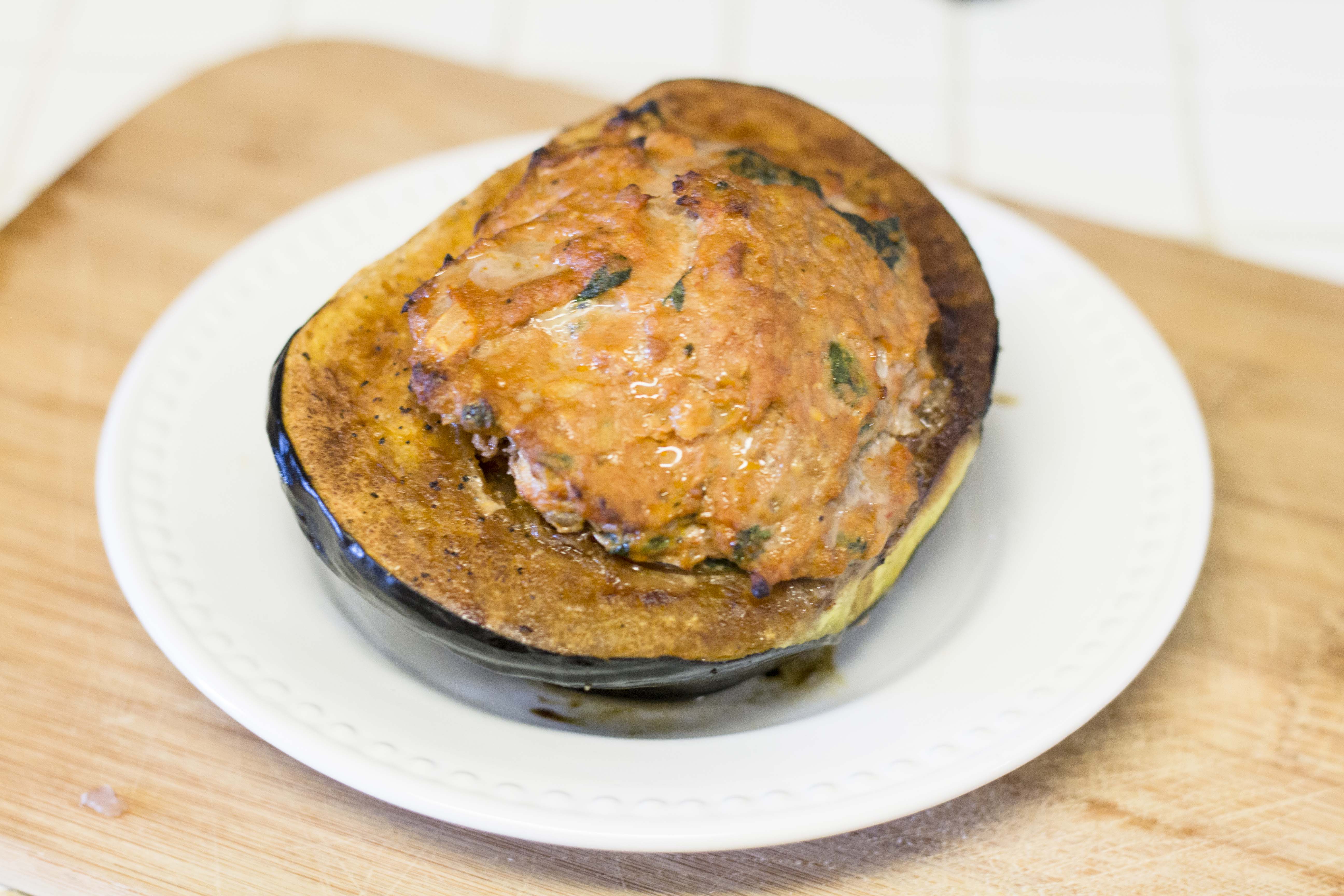 Turkey Stuffed Acorn Squash