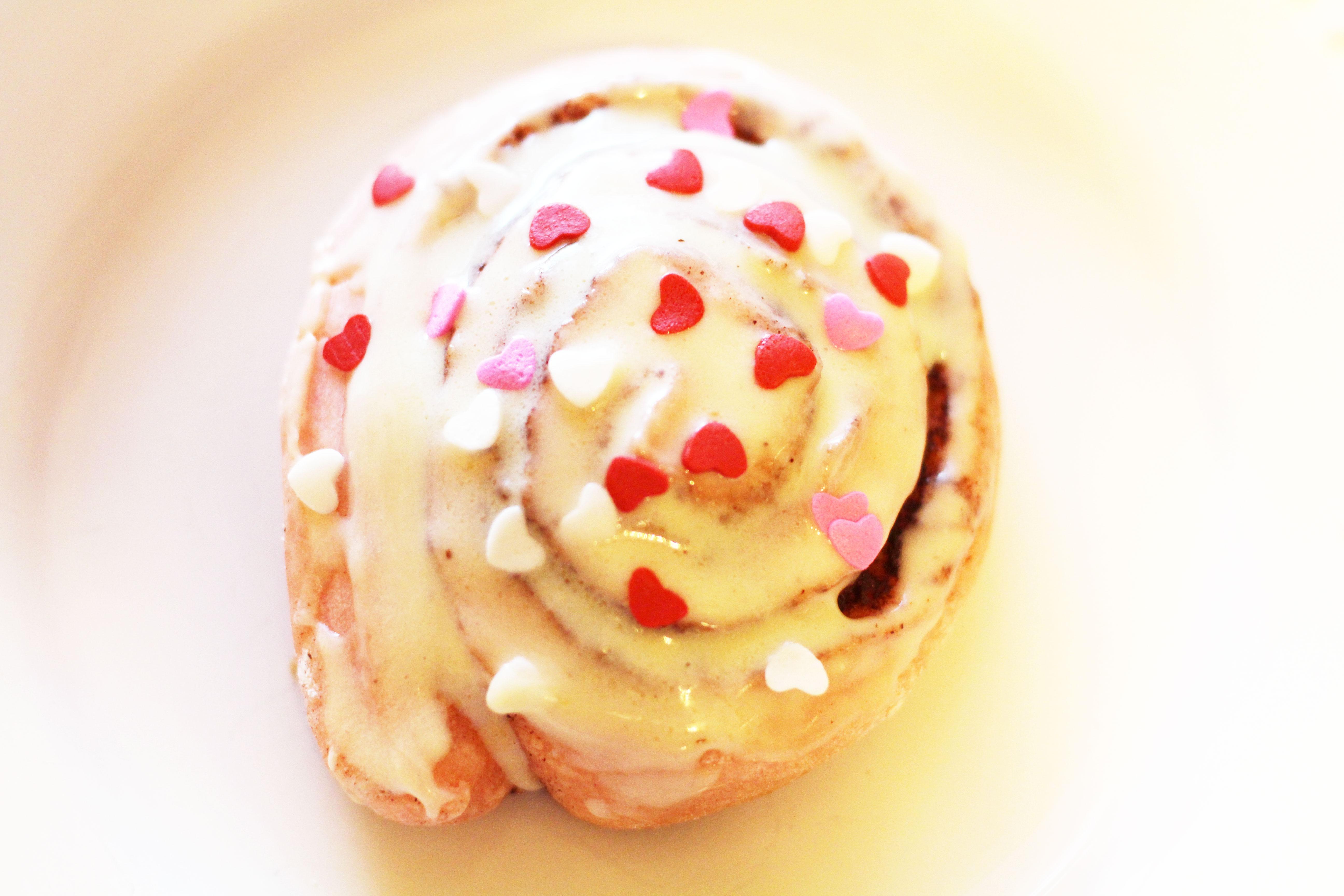 Valentine's Day Cinnamon Rolls