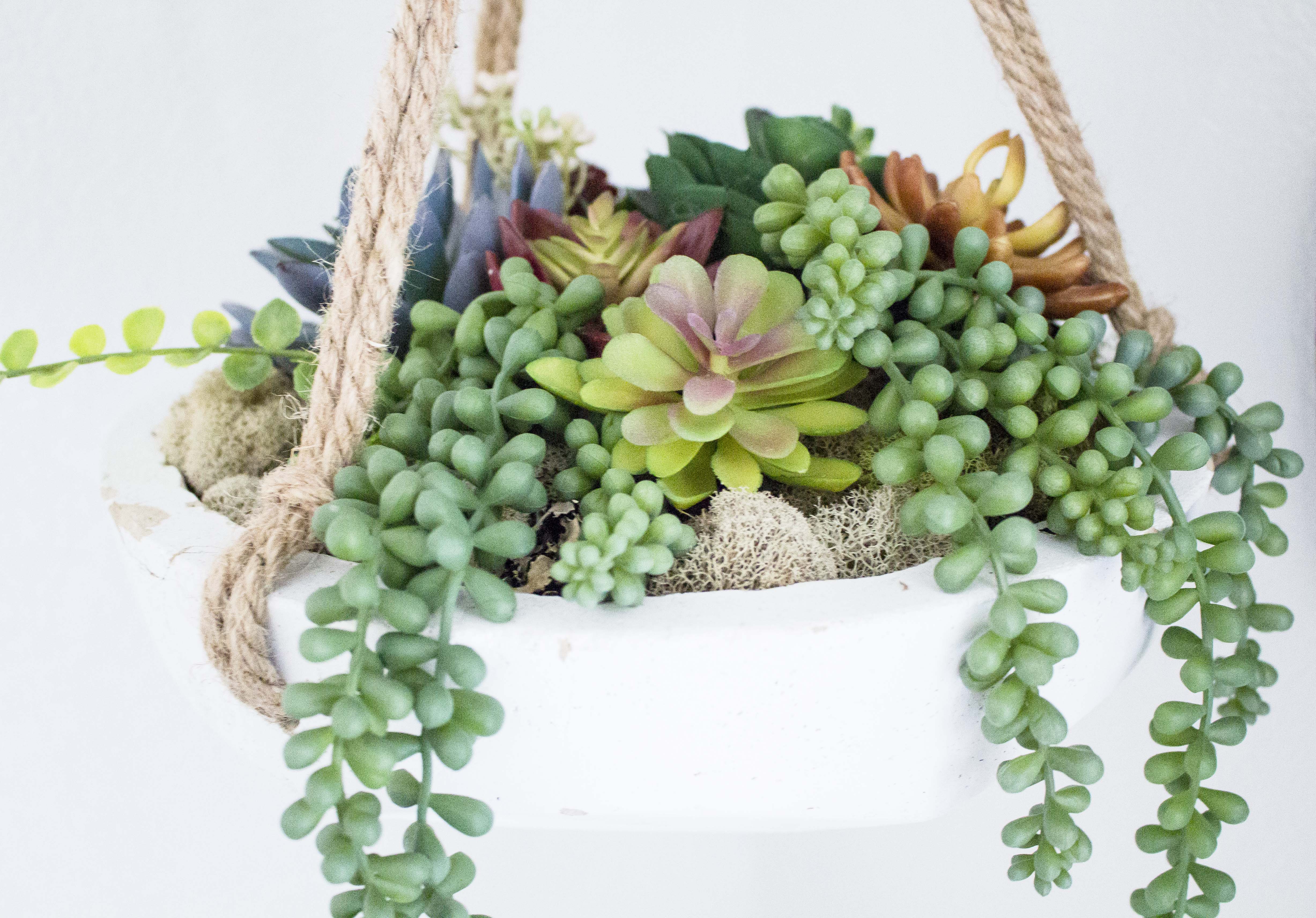 How to create your own realistic DIY faux succulent arrangement