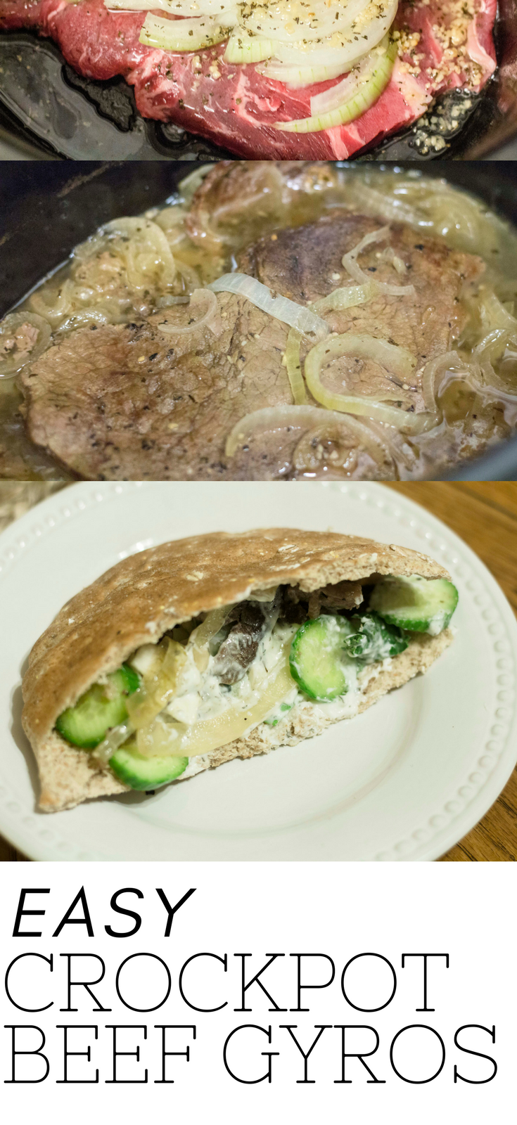 Easy Crockpot Beef Gyros