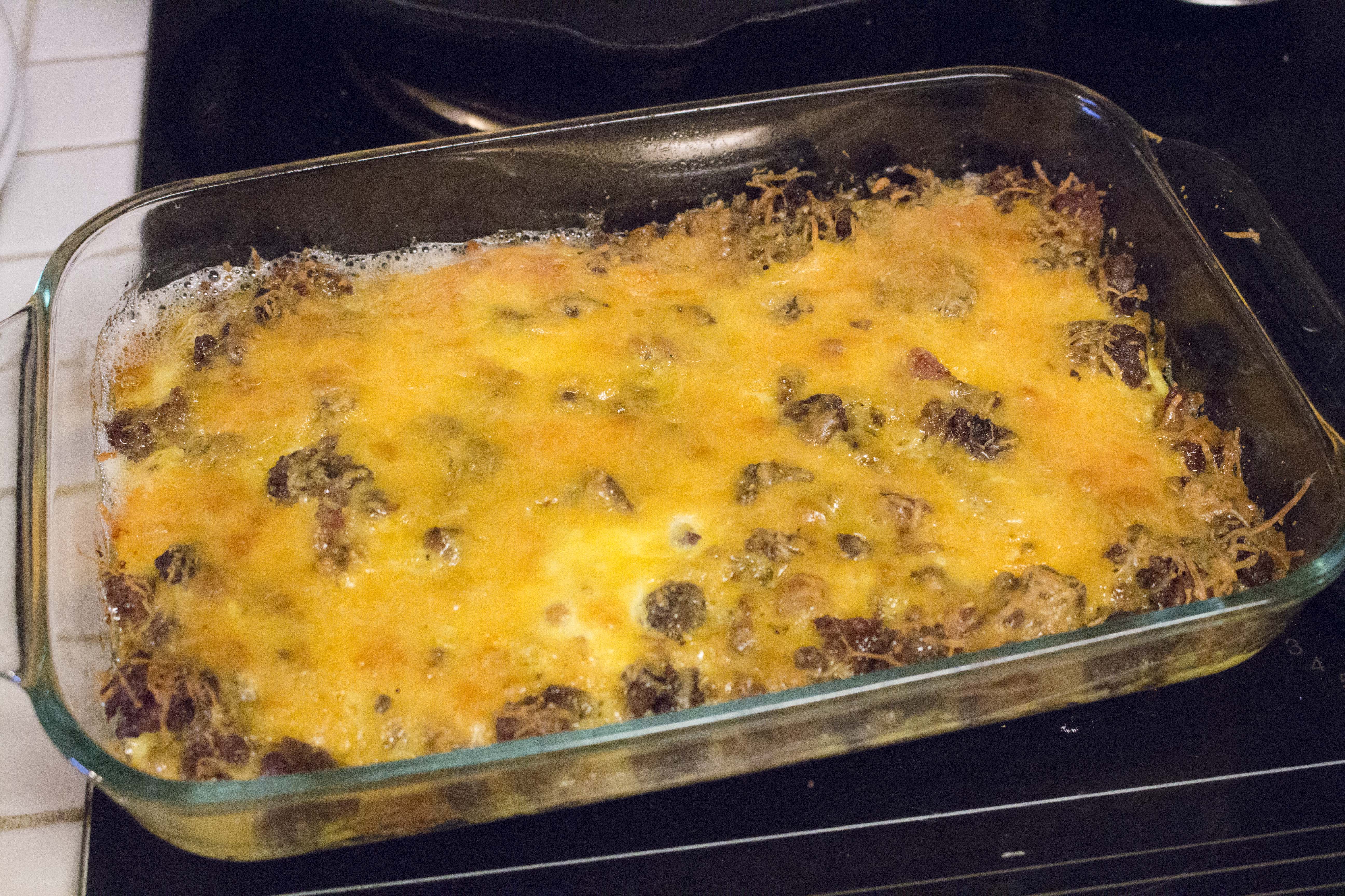 Keto-Friendly Cheeseburger Casserole