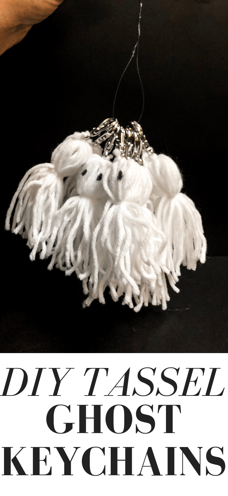 How to make tassel ghost keychains