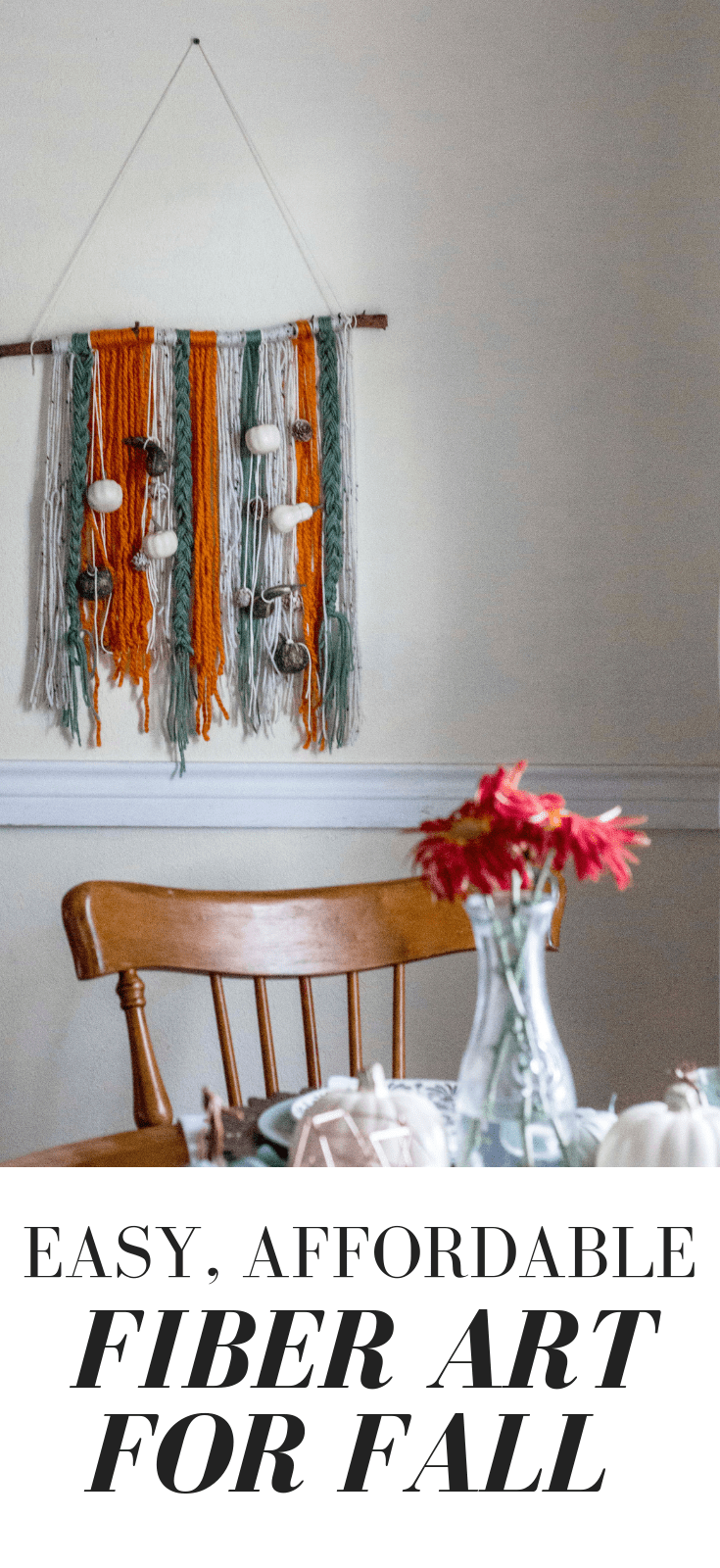 Easy to make fiber art for fall