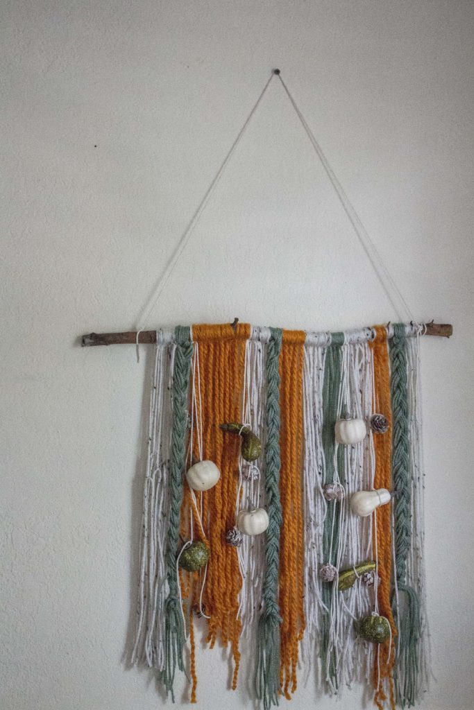 Easy to make fiber art for fall