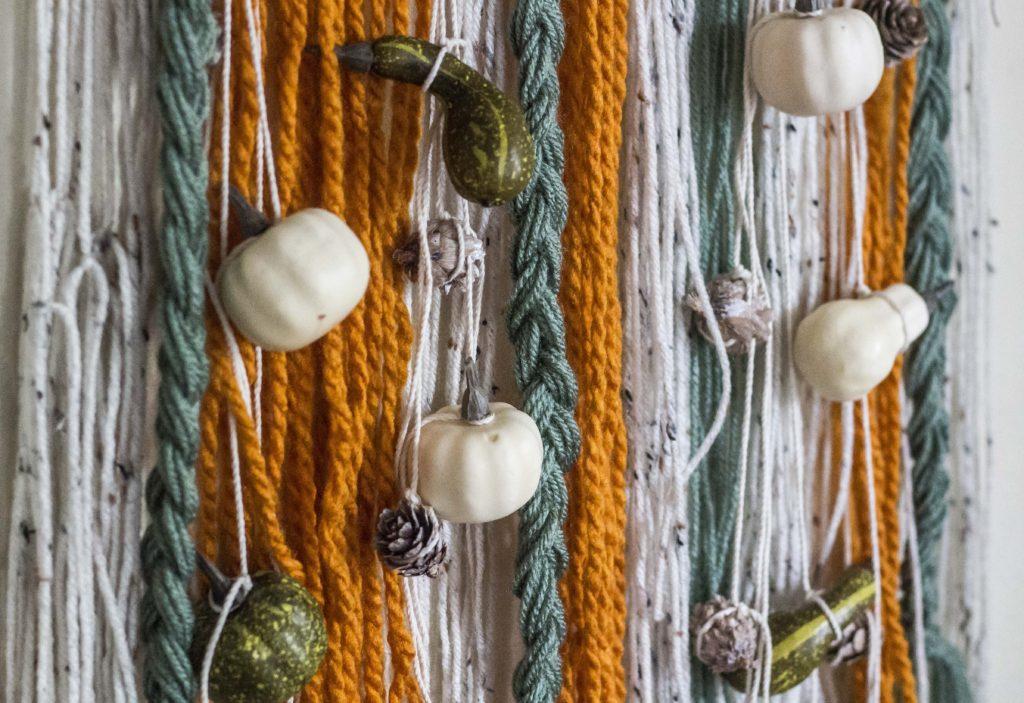 Easy to make fiber art for fall