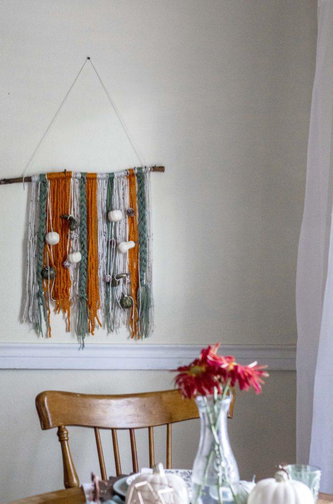 Easy to make fiber art for fall