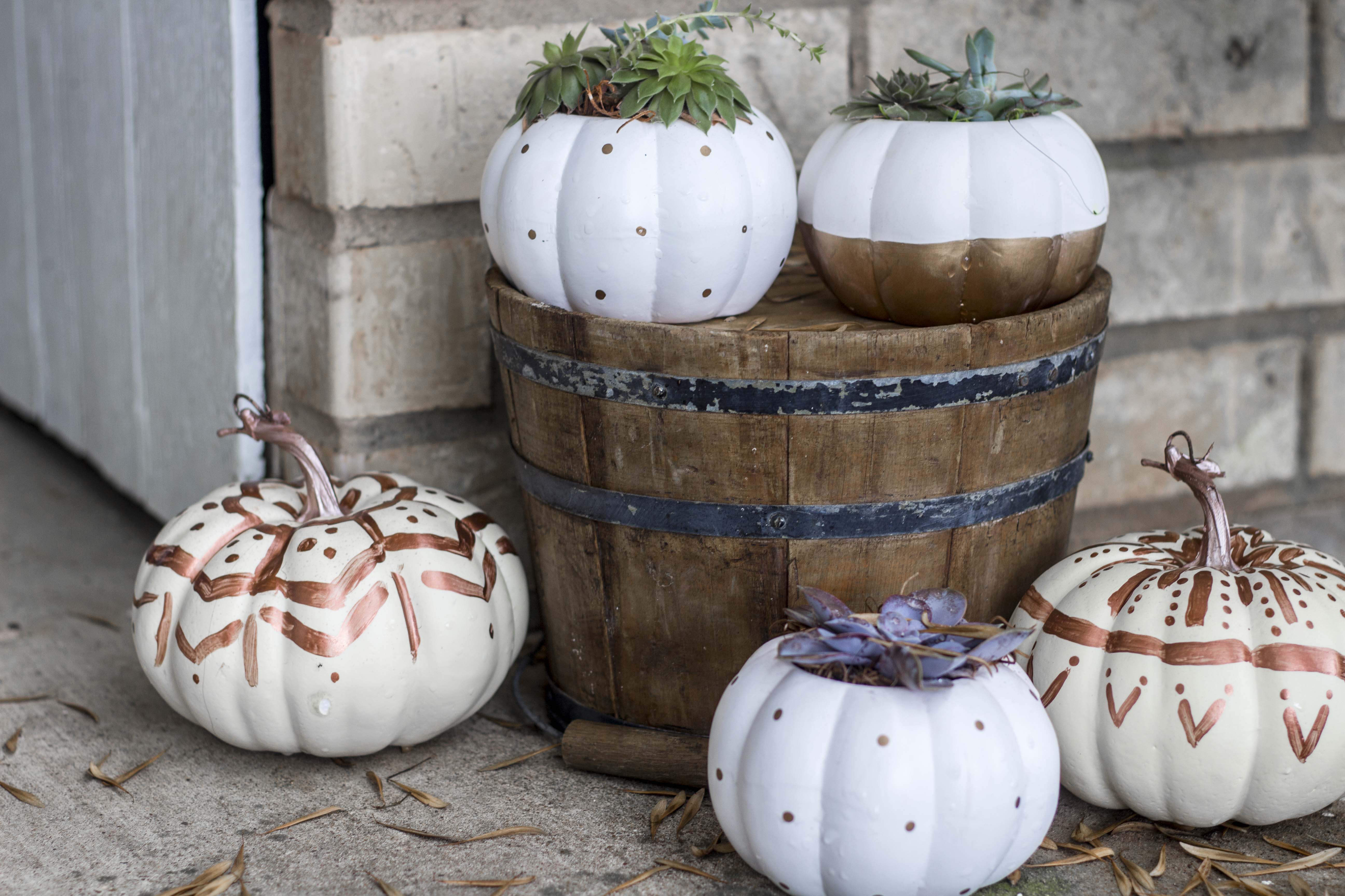 Bohemian painted pumpkins 