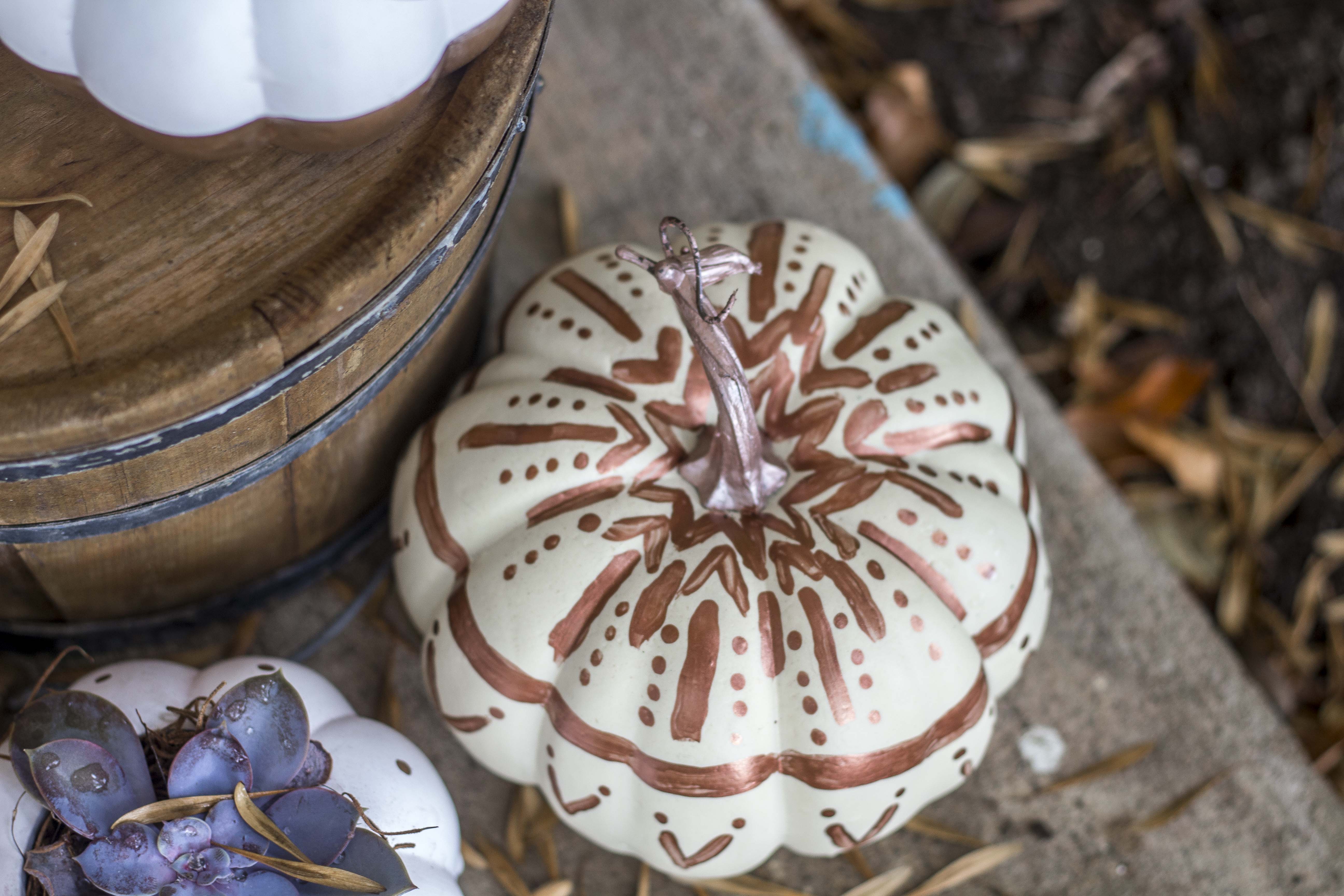 Bohemian painted pumpkins 