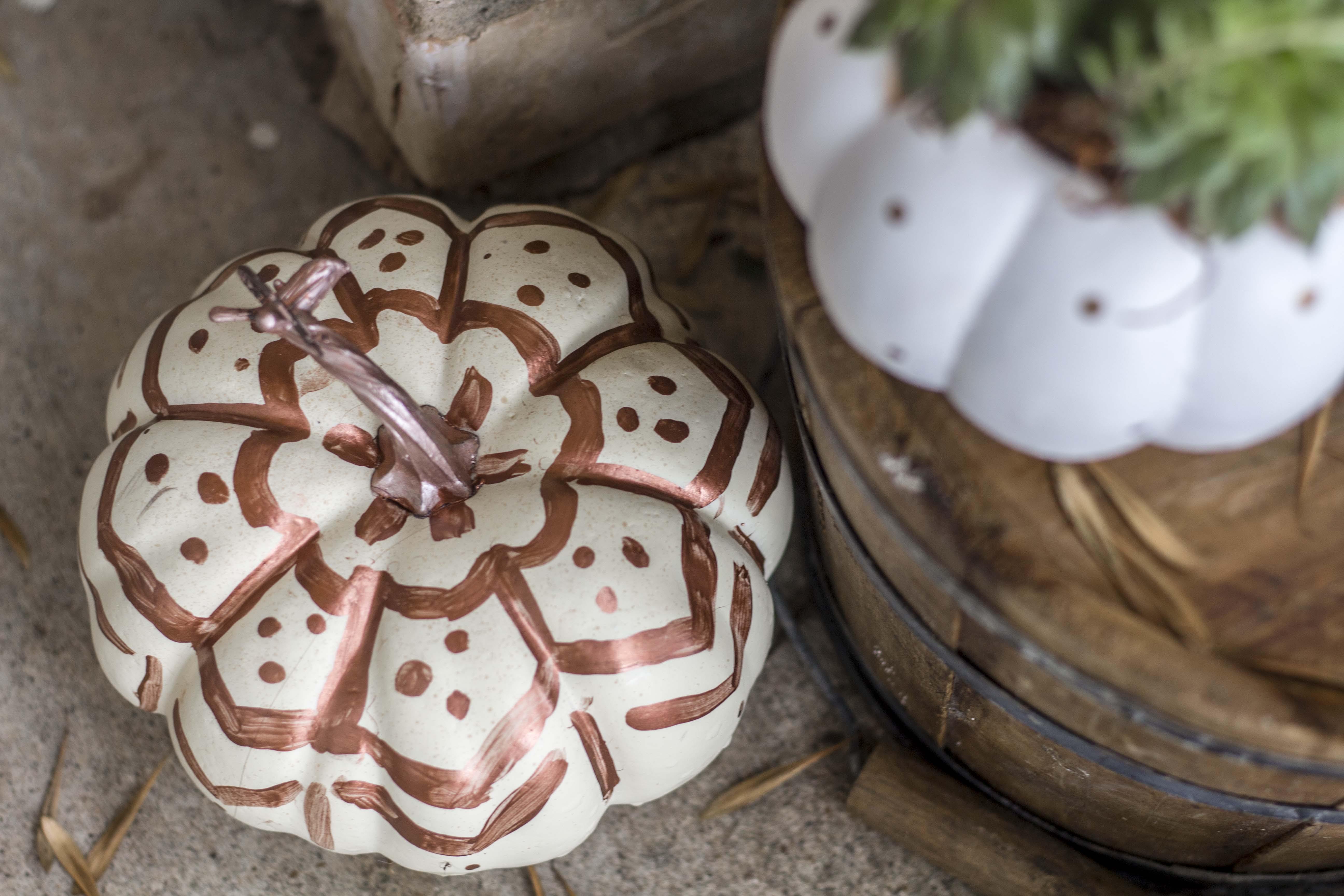 Bohemian painted pumpkins 