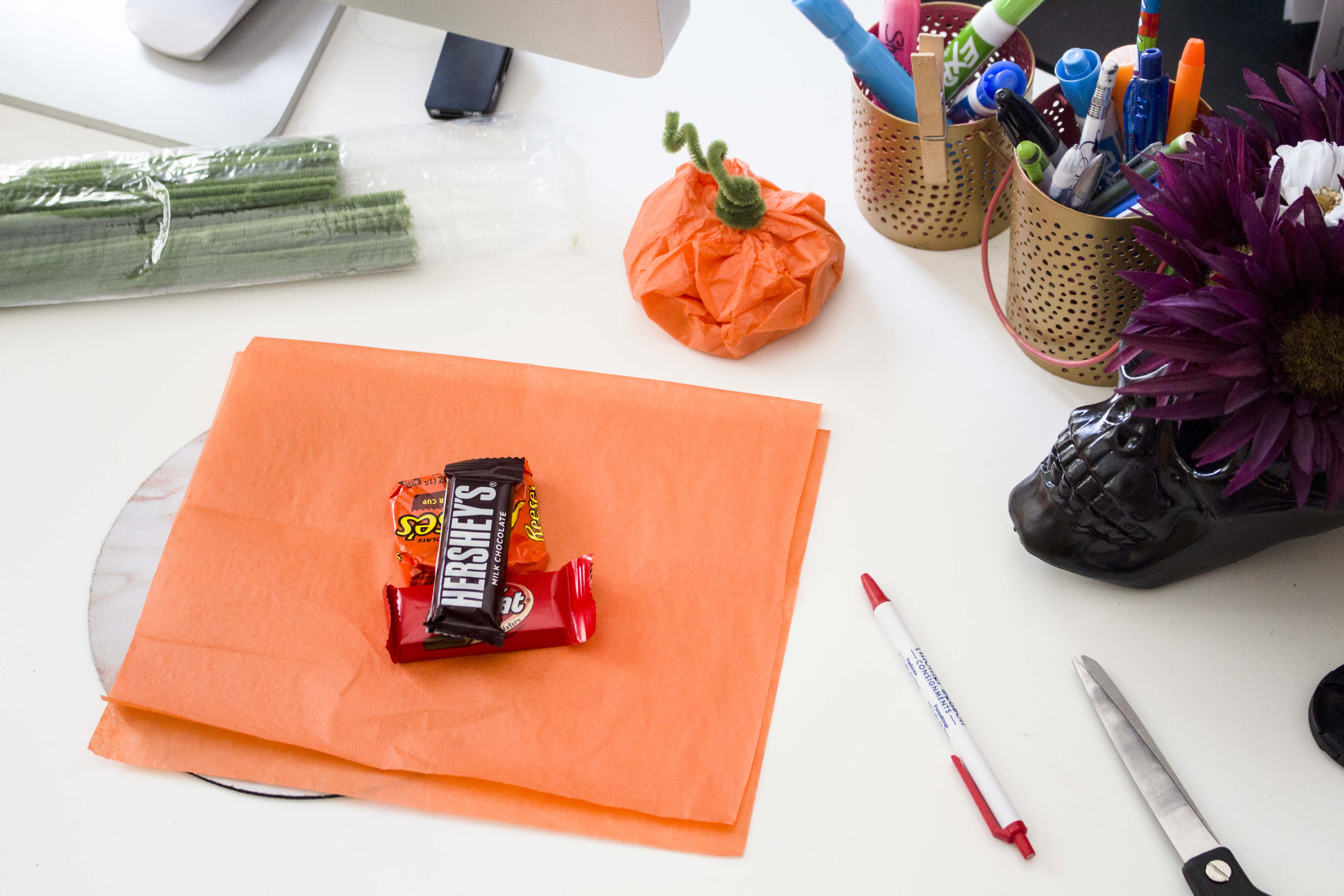 Tissue Paper Pumpkins - DIY Bucket List