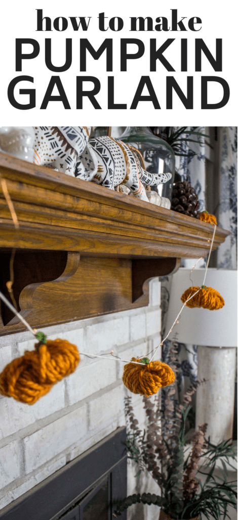 How to make yarn pumpkin garland