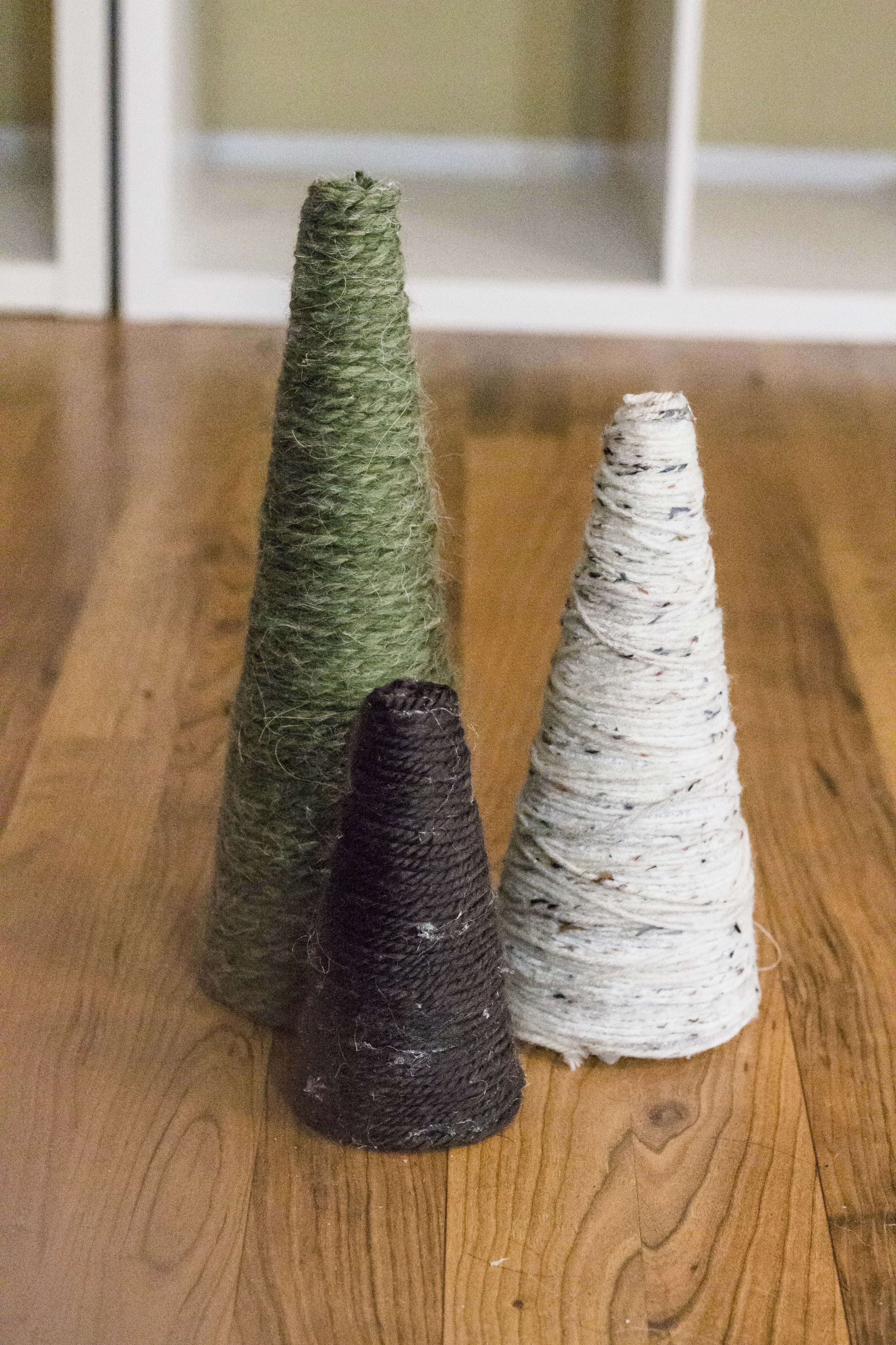 Decorate your home with these DIY Yarn Trees